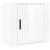 Wall-mounted Bedside Cabinet High Gloss White 50x30x47 cm