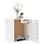 Wall-mounted Bedside Cabinet High Gloss White 50x30x47 cm