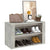 Shoe Rack Concrete Grey 75x35x45 cm Engineered Wood