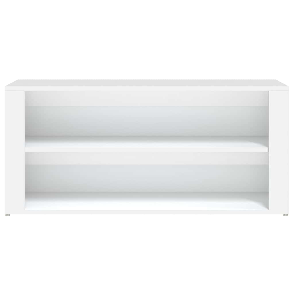 Shoe Rack White 100x35x45 cm Engineered Wood