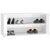 Shoe Rack High Gloss White 100x35x45 cm Engineered Wood