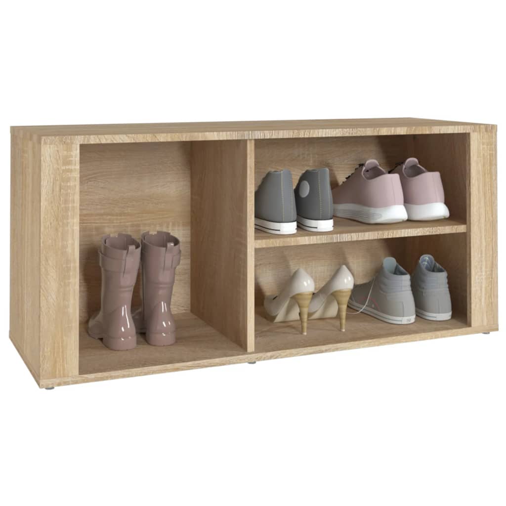 Shoe Cabinet Sonoma Oak 100x35x45 cm Engineered Wood