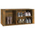 Shoe Cabinet Smoked Oak 100x35x45 cm Engineered Wood