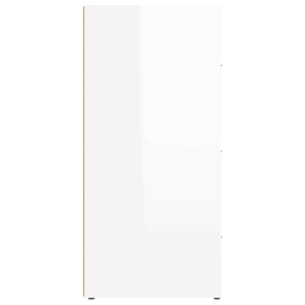 Sideboard High Gloss White 40x33x70 cm Engineered Wood