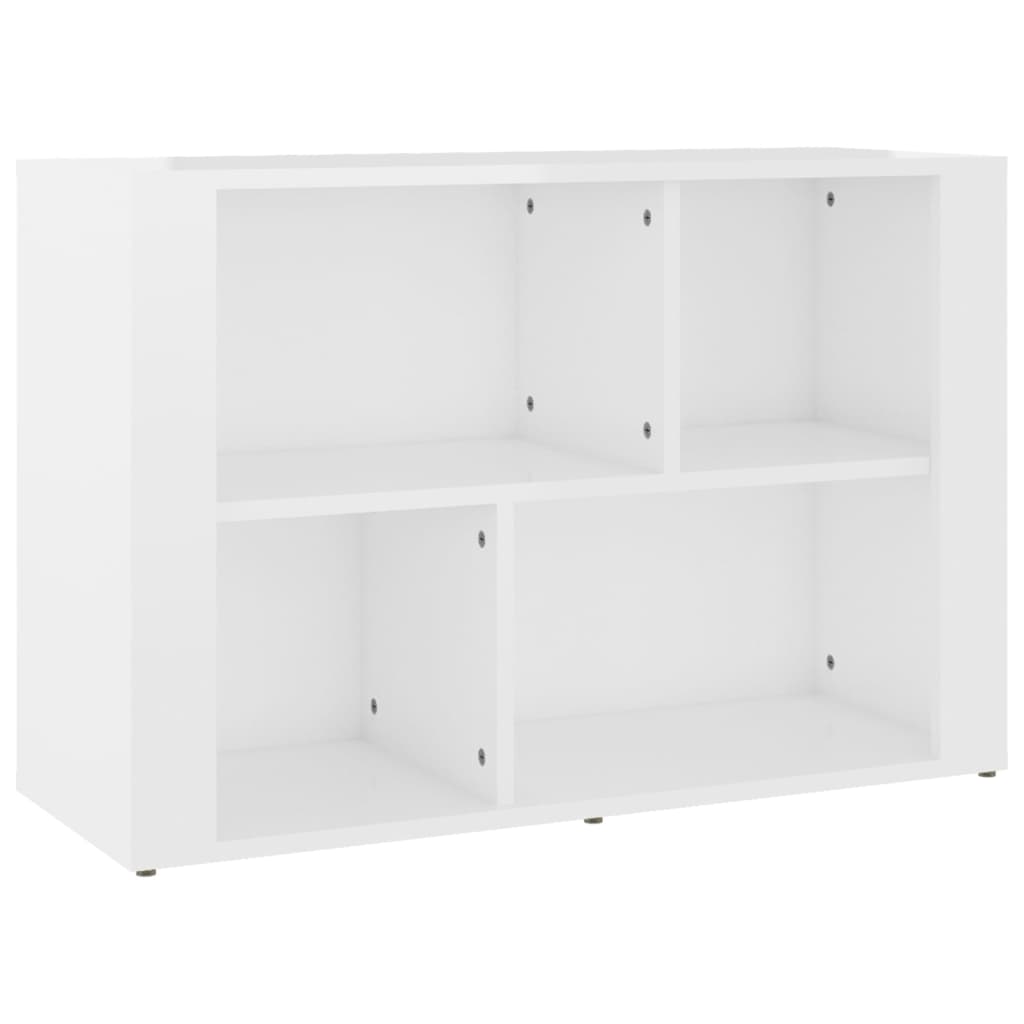 Sideboard High Gloss White 80x30x54 cm Engineered Wood