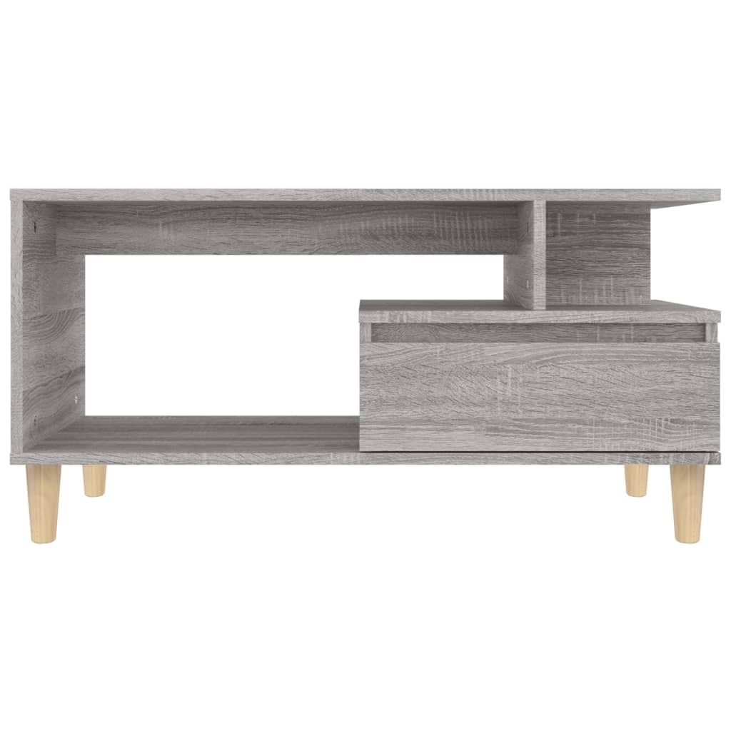 Coffee Table Grey Sonoma 90x49x45 cm Engineered Wood