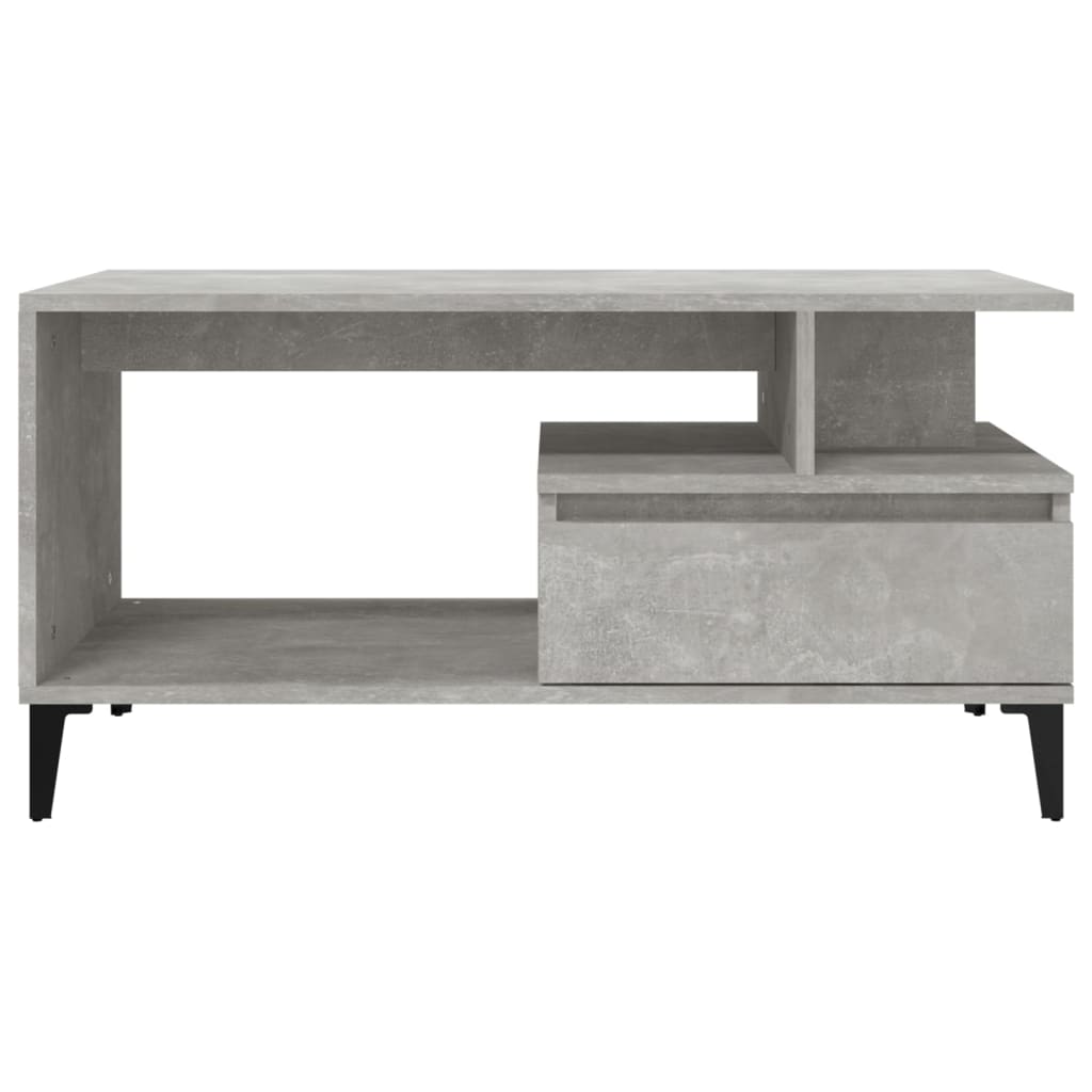 Coffee Table  Concrete Grey 90x49x45 cm Engineered Wood