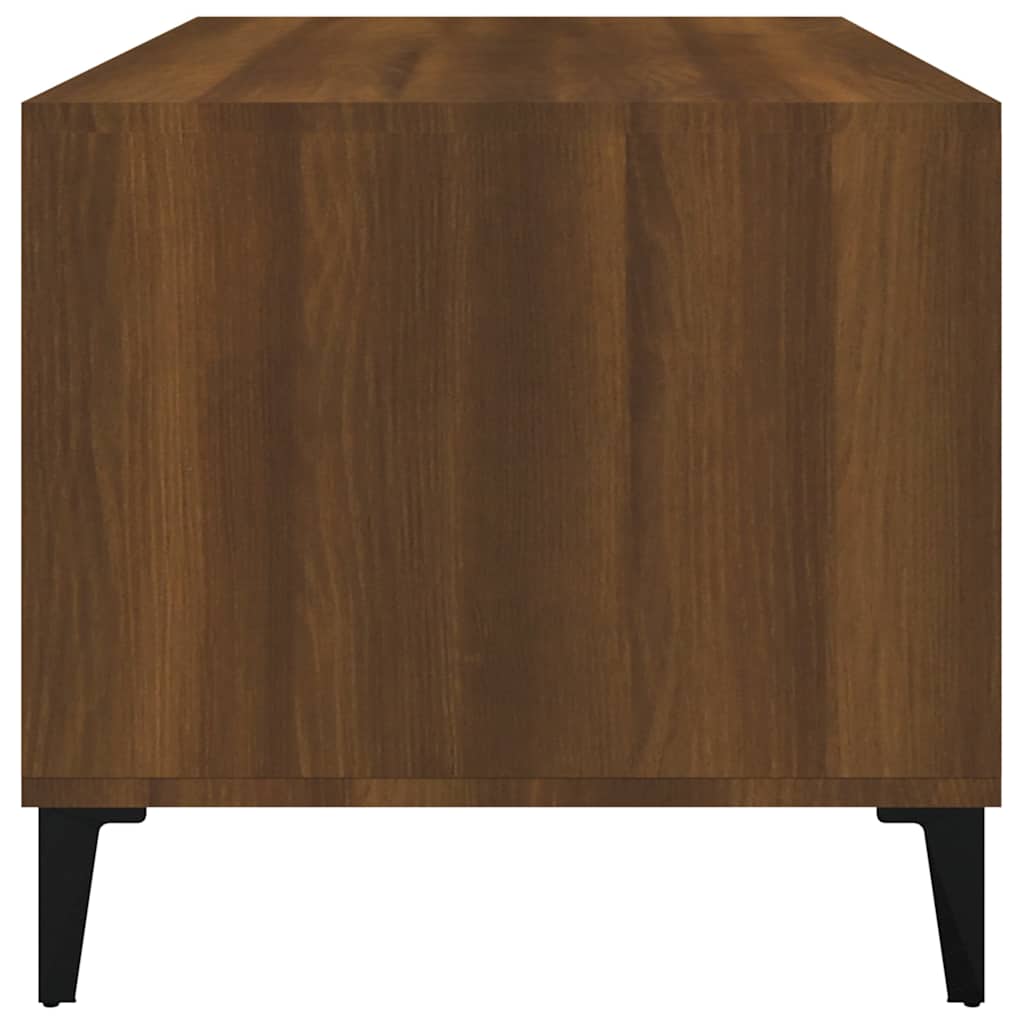 Coffee Table Brown Oak 90x49x45 cm Engineered Wood