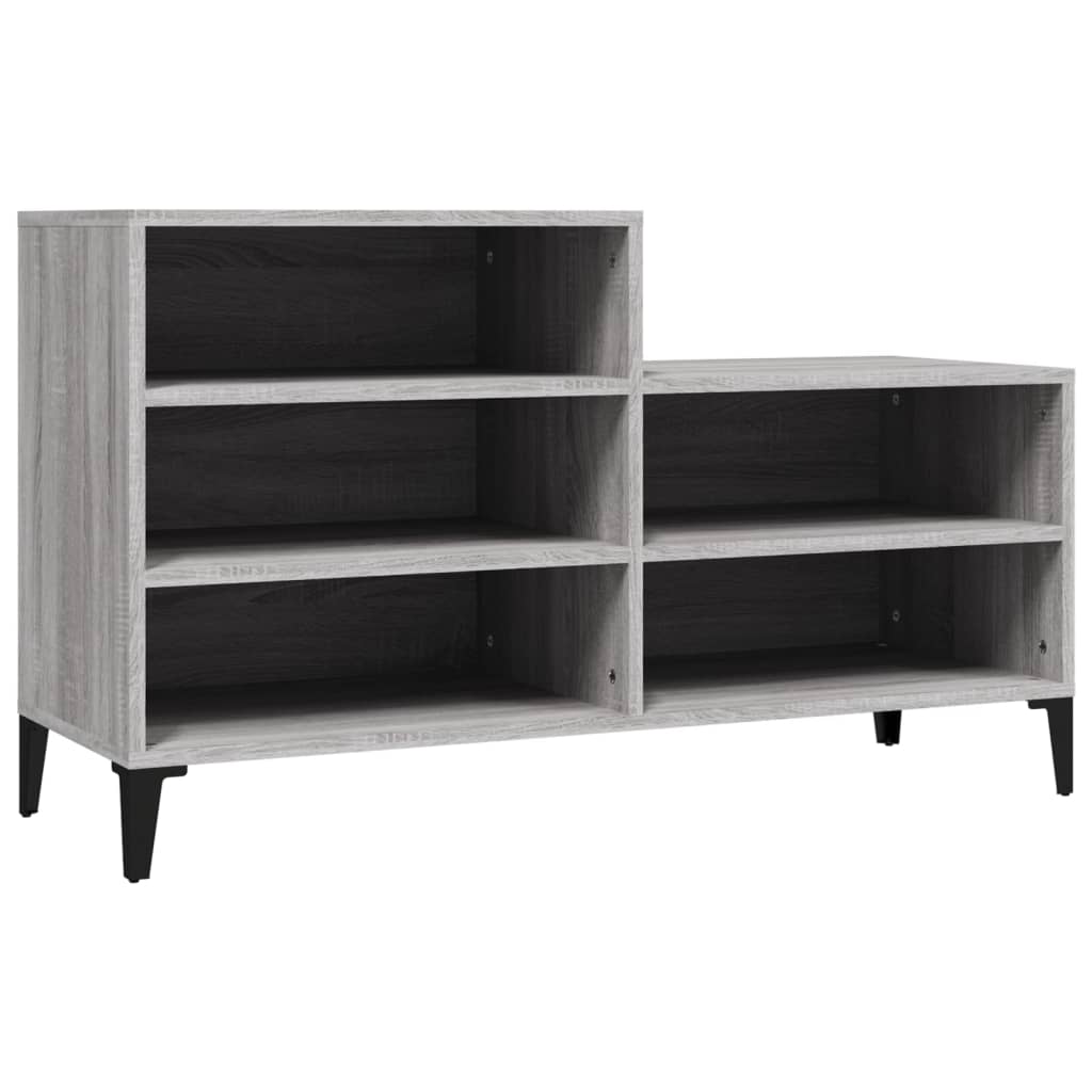 Shoe Cabinet Grey Sonoma 102x36x60 cm Engineered Wood