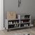 Shoe Cabinet Grey Sonoma 102x36x60 cm Engineered Wood