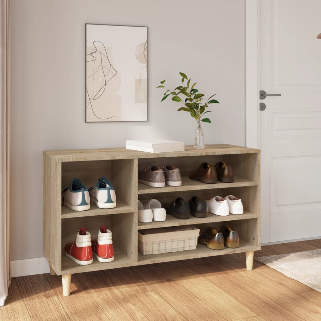 Shoe Cabinet Sonoma Oak 102x36x60 cm Engineered Wood