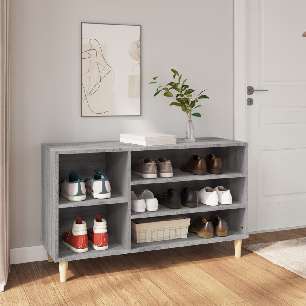 Shoe Cabinet Grey Sonoma 102x36x60 cm Engineered Wood