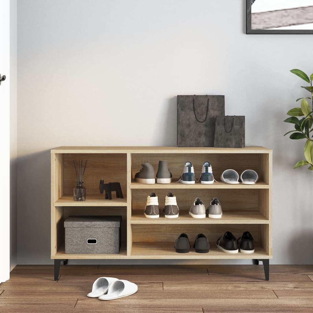 Shoe Cabinet Sonoma Oak 102x36x60 cm Engineered Wood