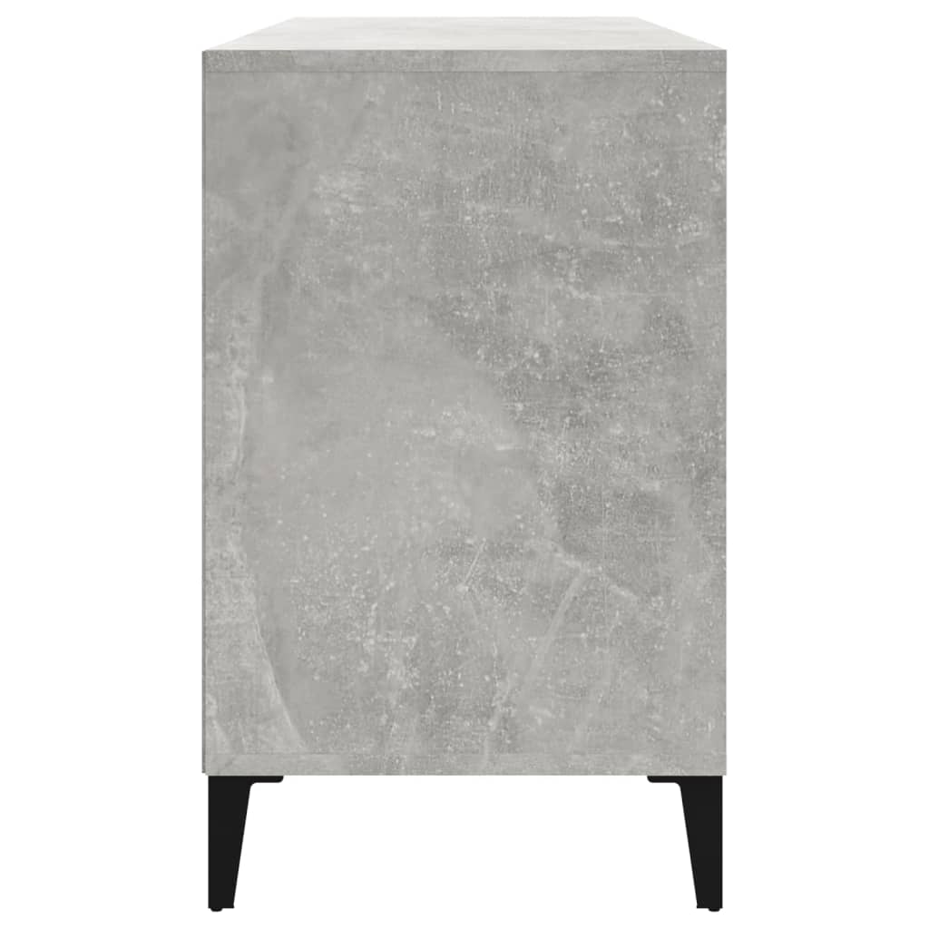 Shoe Cabinet Concrete Grey 102x36x60 cm Engineered Wood