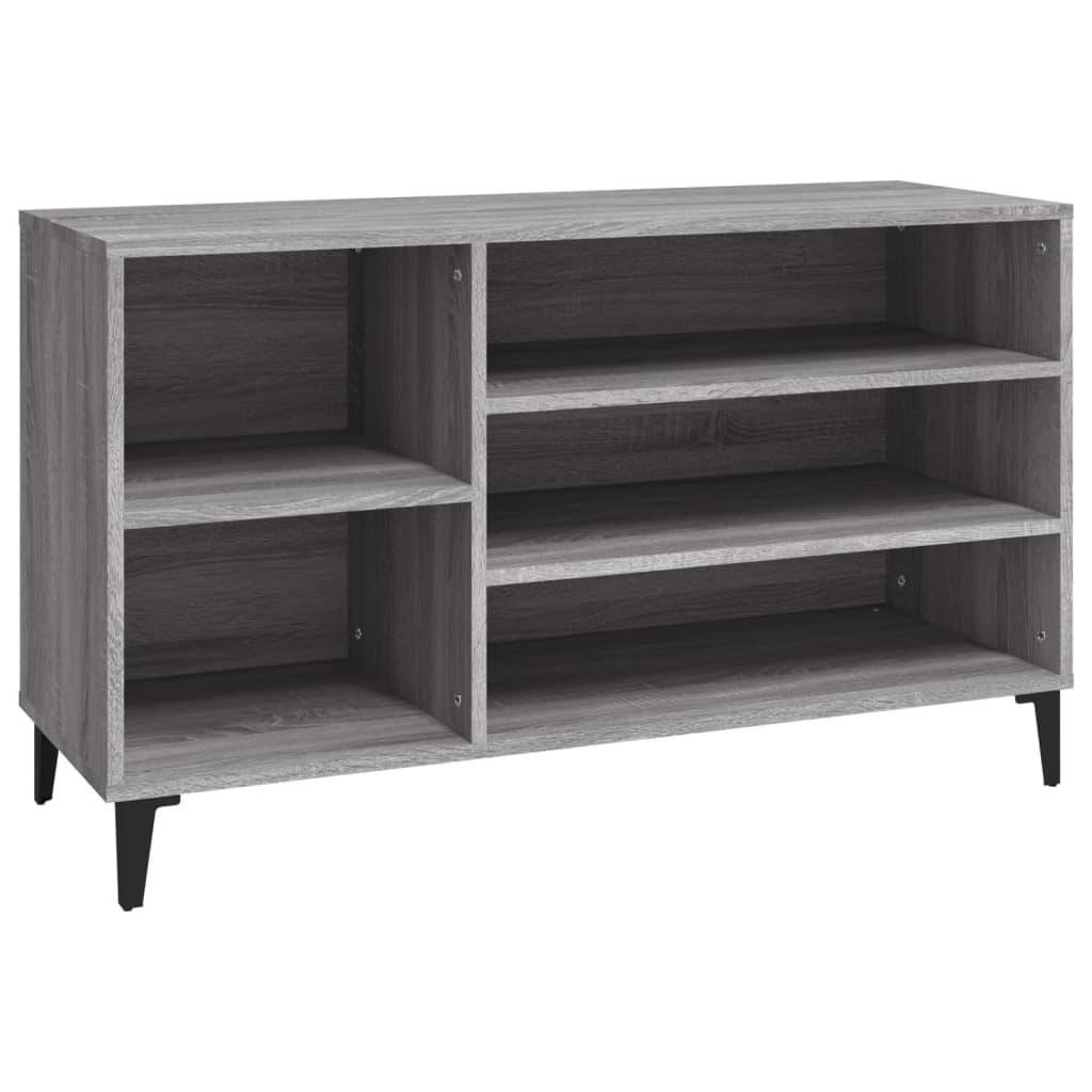 Shoe Cabinet Grey Sonoma 102x36x60 cm Engineered Wood