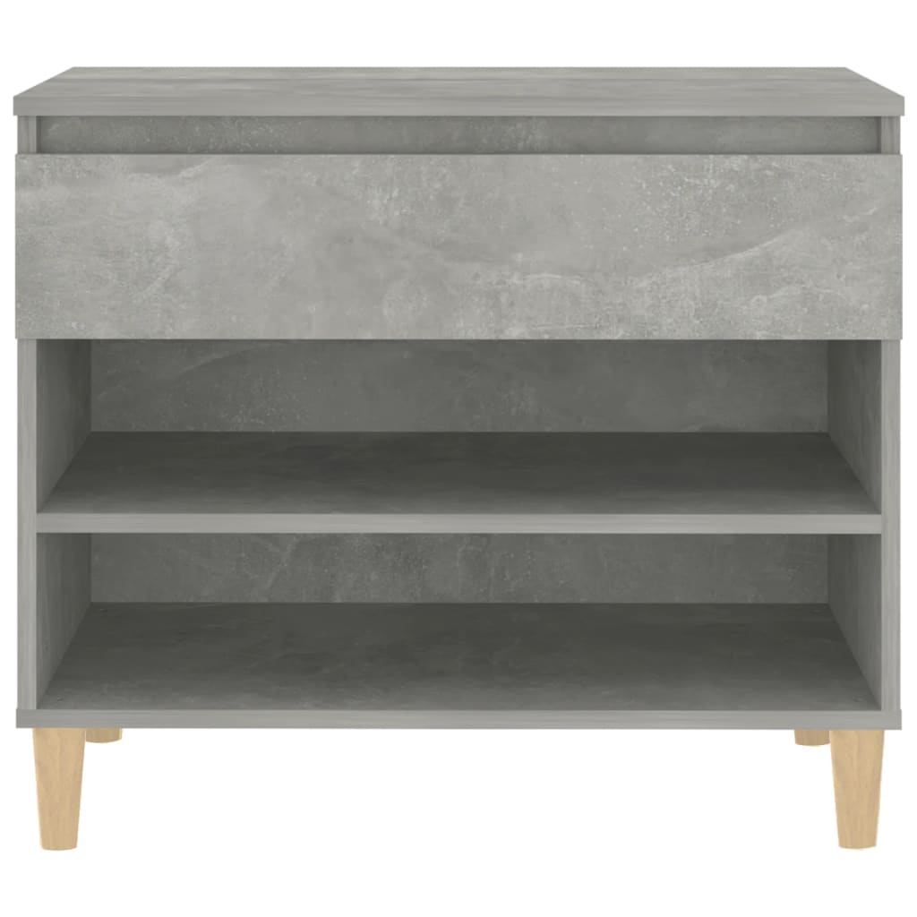 Shoe Cabinet Concrete Grey 70x36x60 cm Engineered Wood