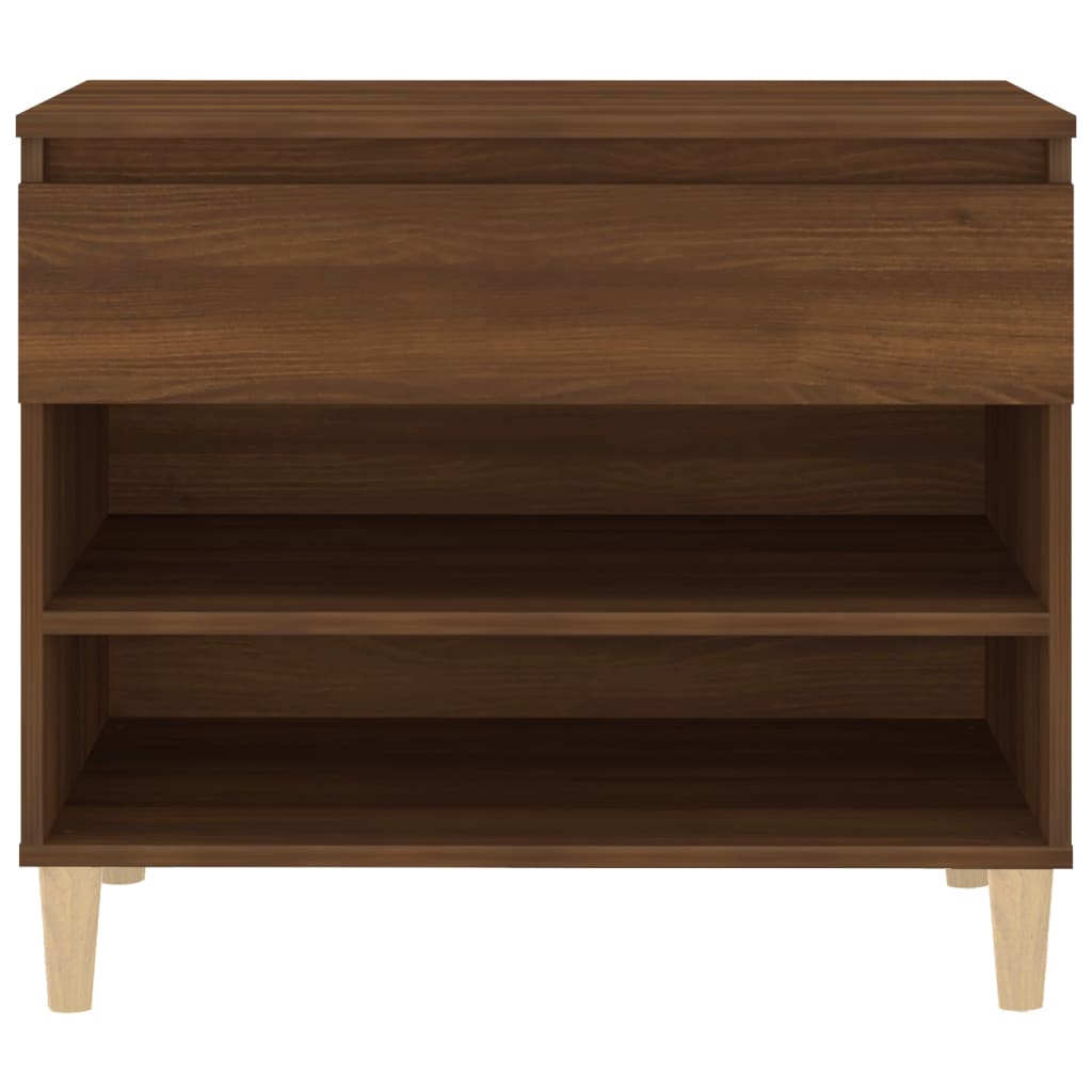 Shoe Cabinet Brown Oak 70x36x60 cm Engineered Wood