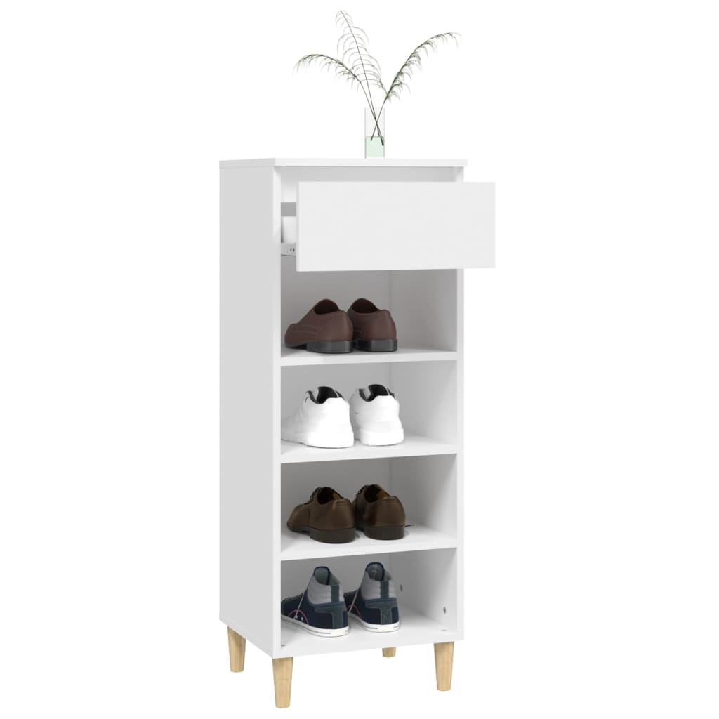 Shoe Cabinet White 40x36x105 cm Engineered Wood