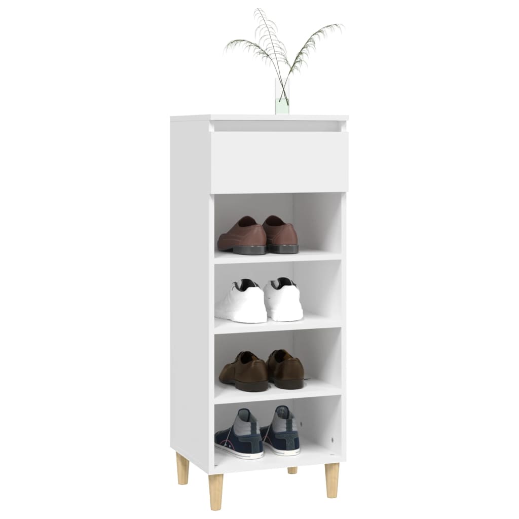 Shoe Cabinet White 40x36x105 cm Engineered Wood