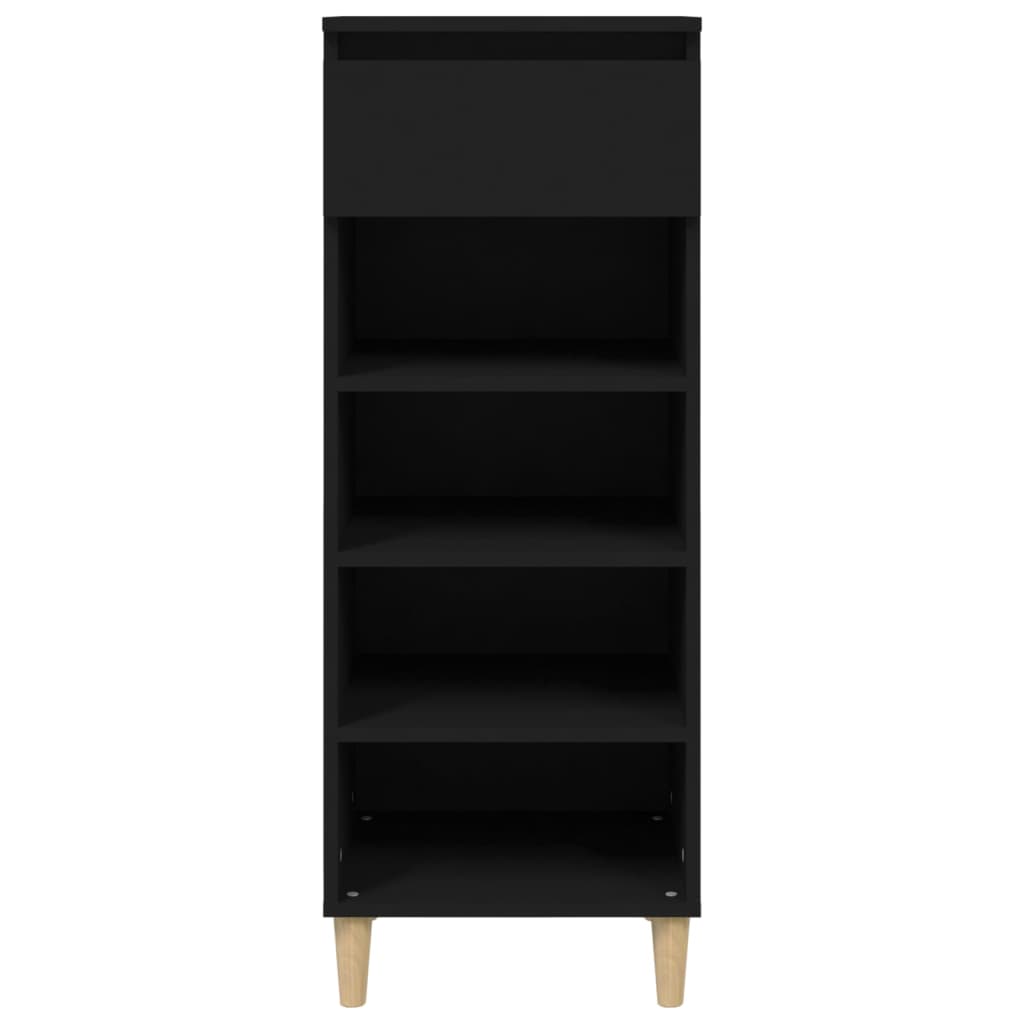 Shoe Cabinet Black 40x36x105 cm Engineered Wood