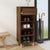 Shoe Cabinet Brown Oak 40x36x105 cm Engineered Wood