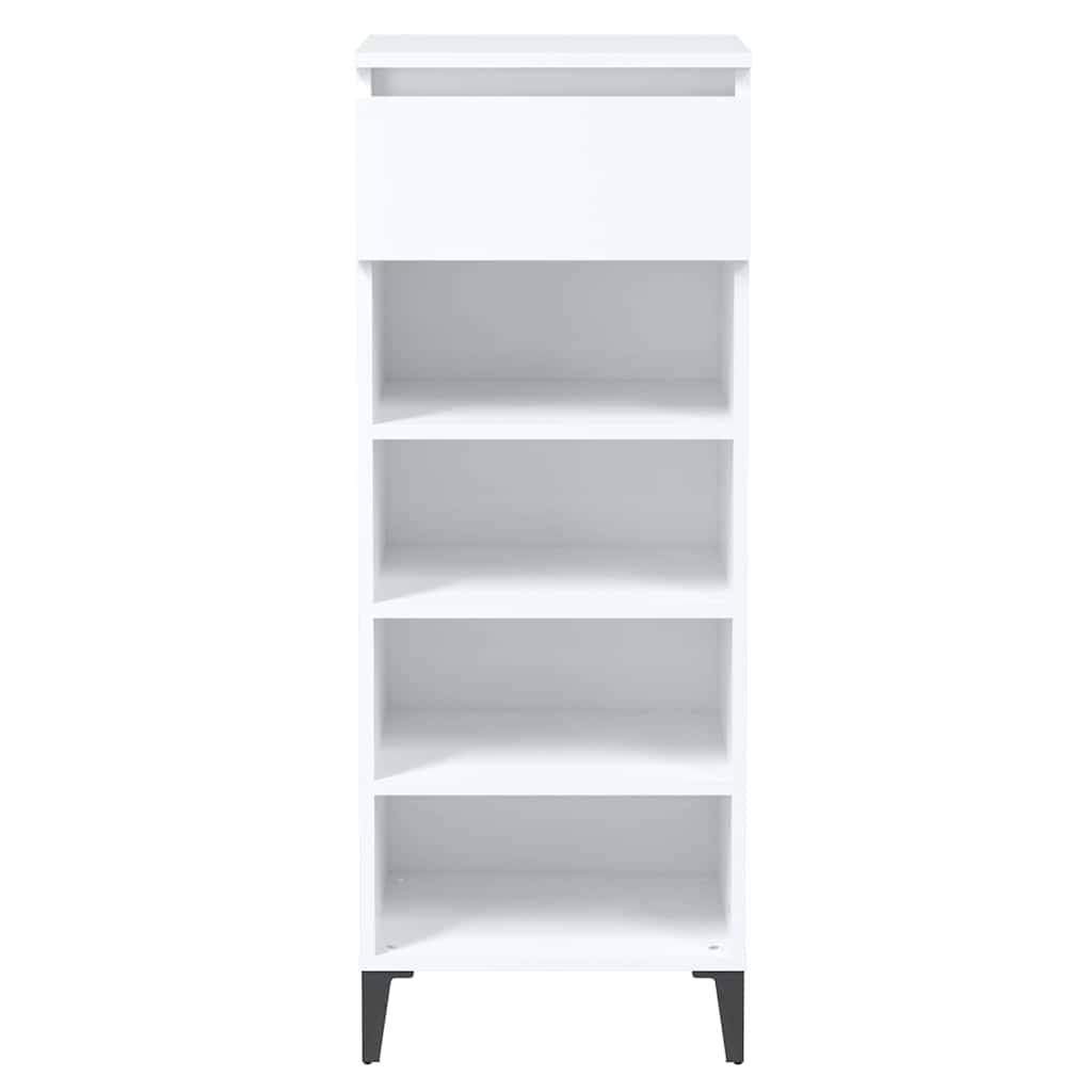 Shoe Rack White 40x36x105 cm Engineered Wood