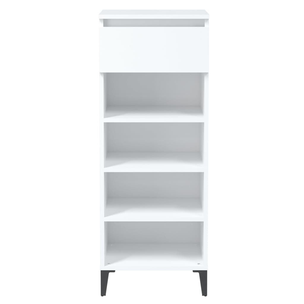 Shoe Rack White 40x36x105 cm Engineered Wood