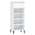 Shoe Rack High Gloss White 40x36x105 cm Engineered Wood