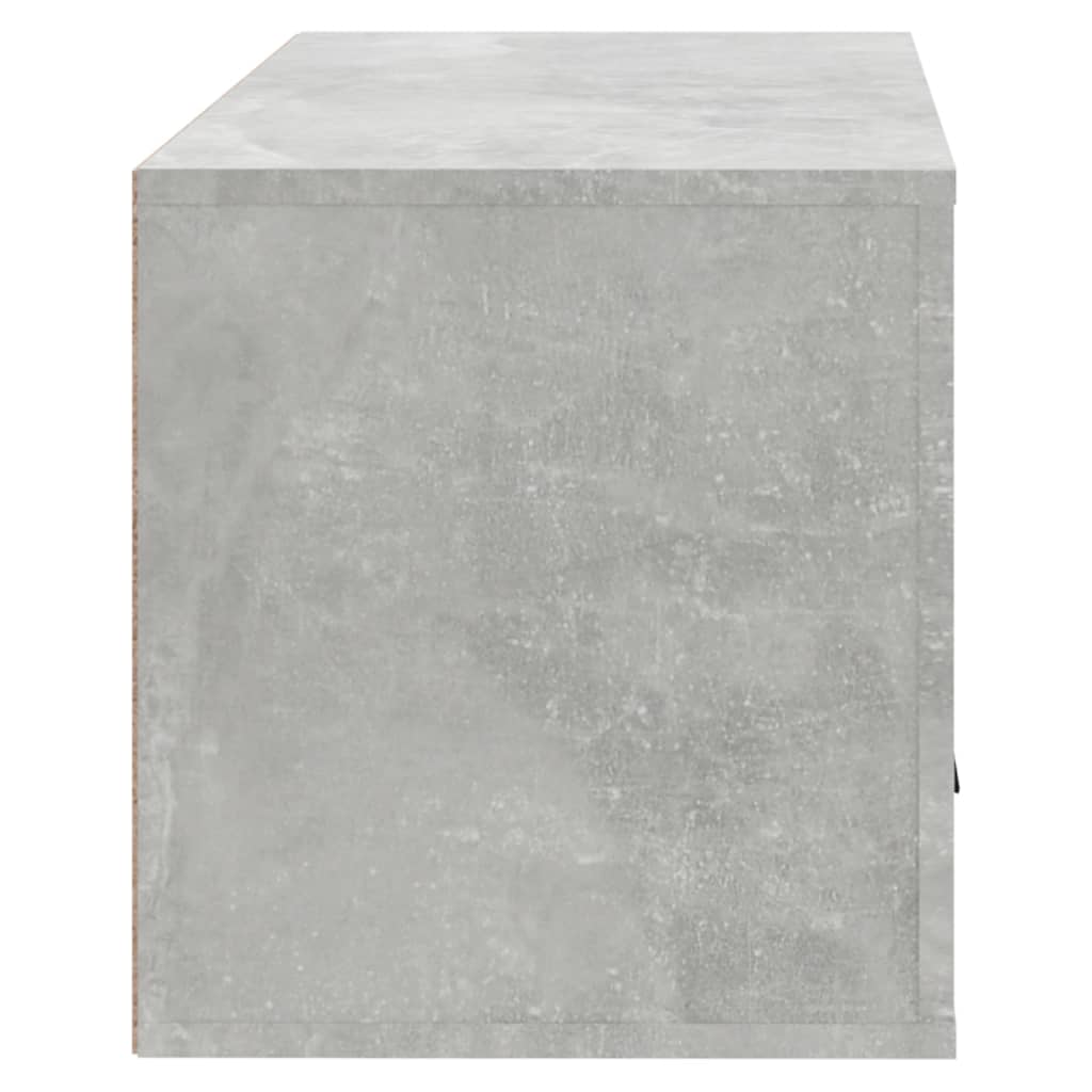 Wall-mounted Shoe Cabinet Concrete Grey 70x35x38 cm Engineered Wood