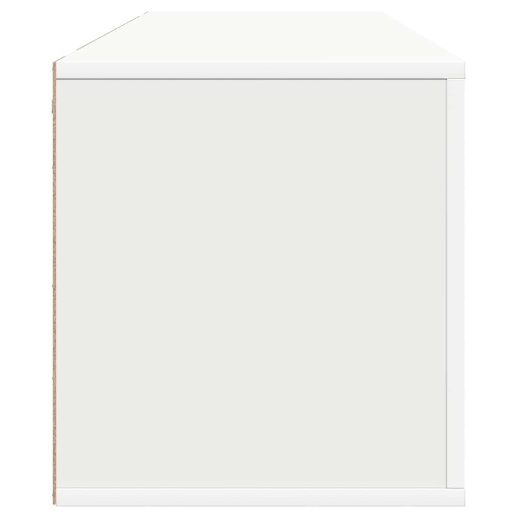 Wall Shoe Cabinet White 100x35x38 cm Engineered Wood
