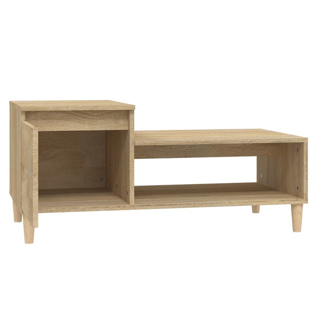 Coffee Table Sonoma Oak 100x50x45 cm Engineered Wood