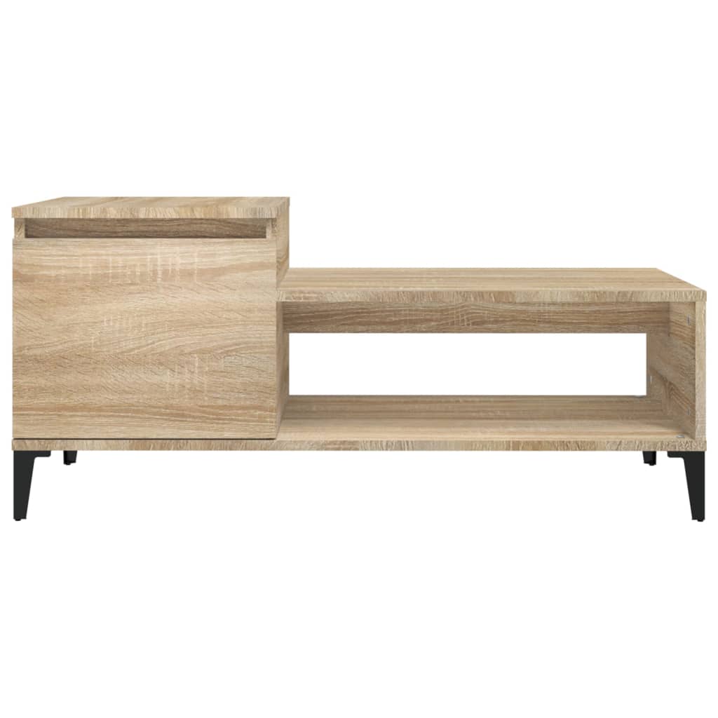 Coffee Table Sonoma Oak 100x50x45 cm Engineered Wood