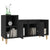 TV Cabinet Black 100x35x55 cm Engineered Wood