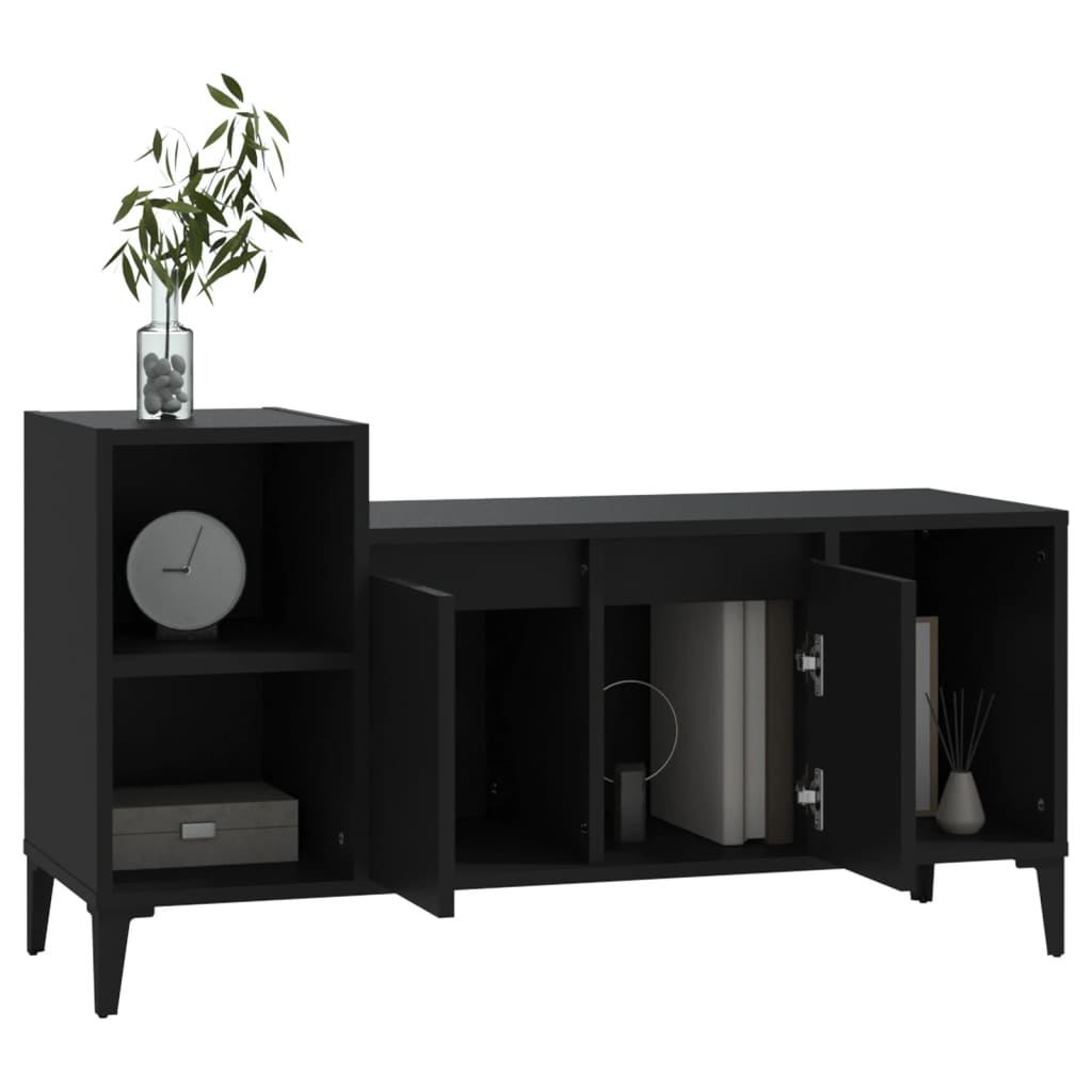 TV Cabinet Black 100x35x55 cm Engineered Wood