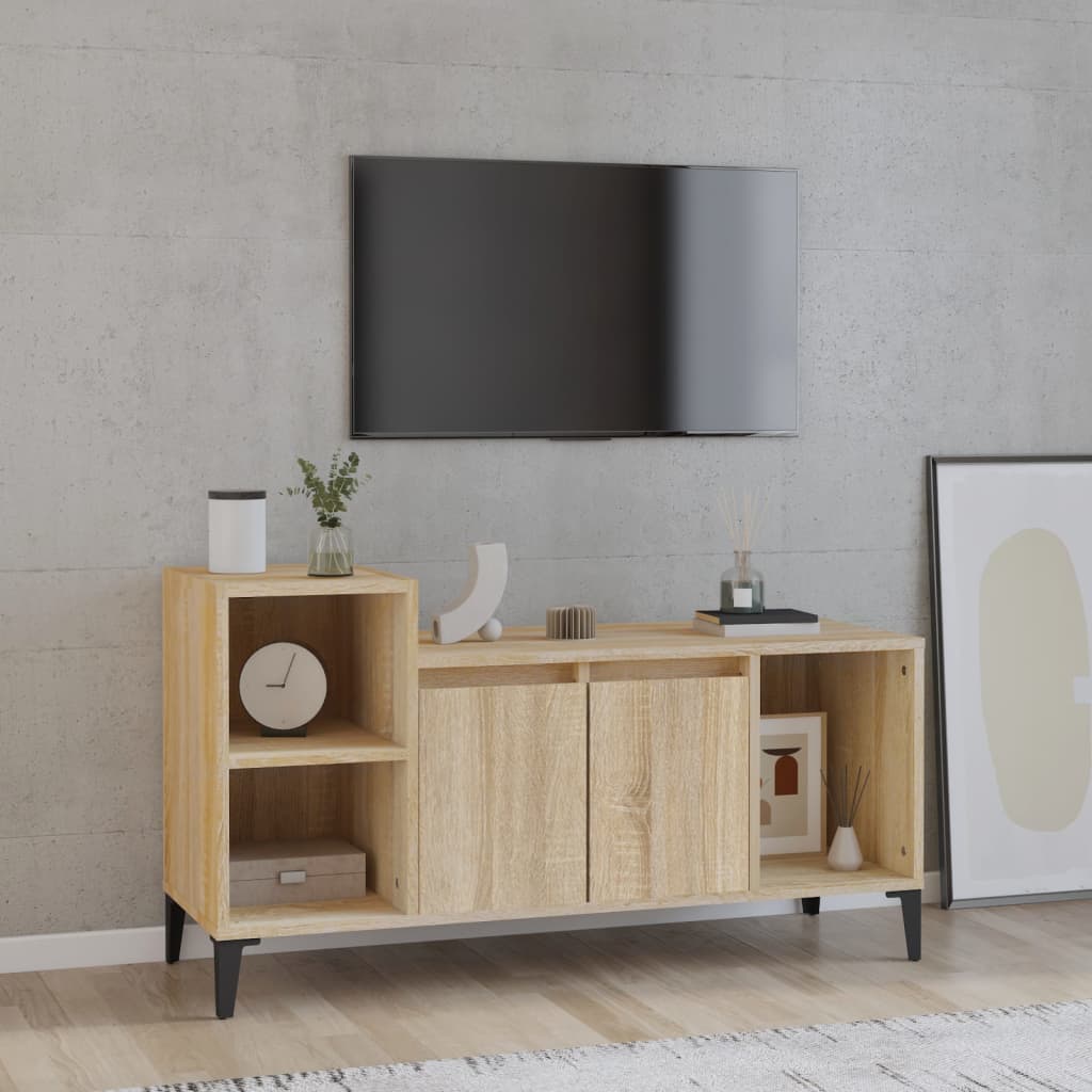 TV Cabinet Sonoma Oak 100x35x55 cm Engineered Wood