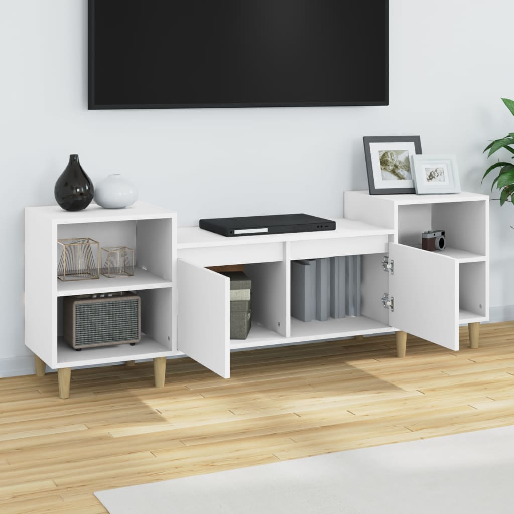 TV Cabinet White 160x35x55 cm Engineered Wood