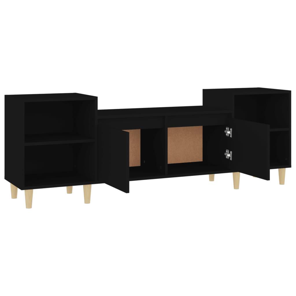 TV Cabinet Black 160x35x55 cm Engineered Wood