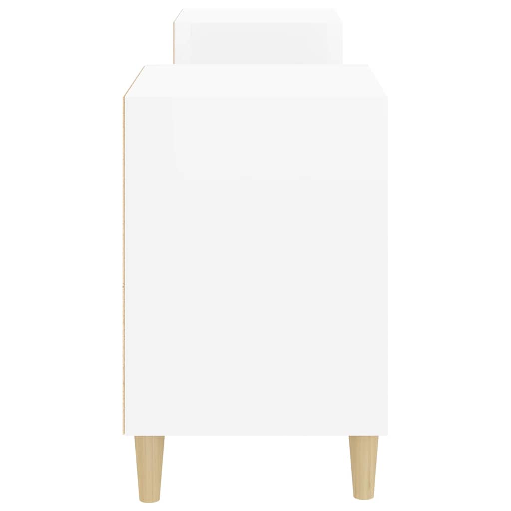 TV Cabinet High Gloss White 160x35x55 cm Engineered Wood