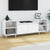 TV Cabinet High Gloss White 160x35x55 cm Engineered Wood