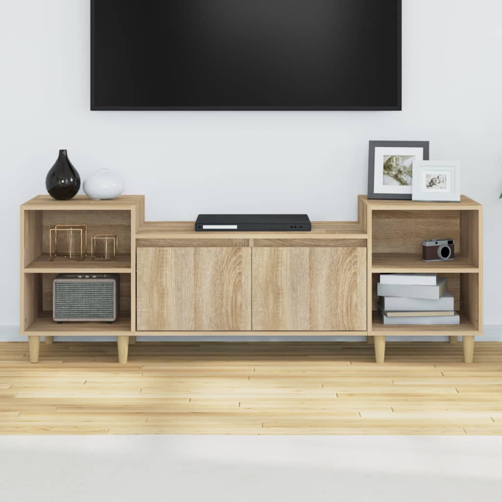 TV Cabinet Sonoma Oak 160x35x55 cm Engineered Wood