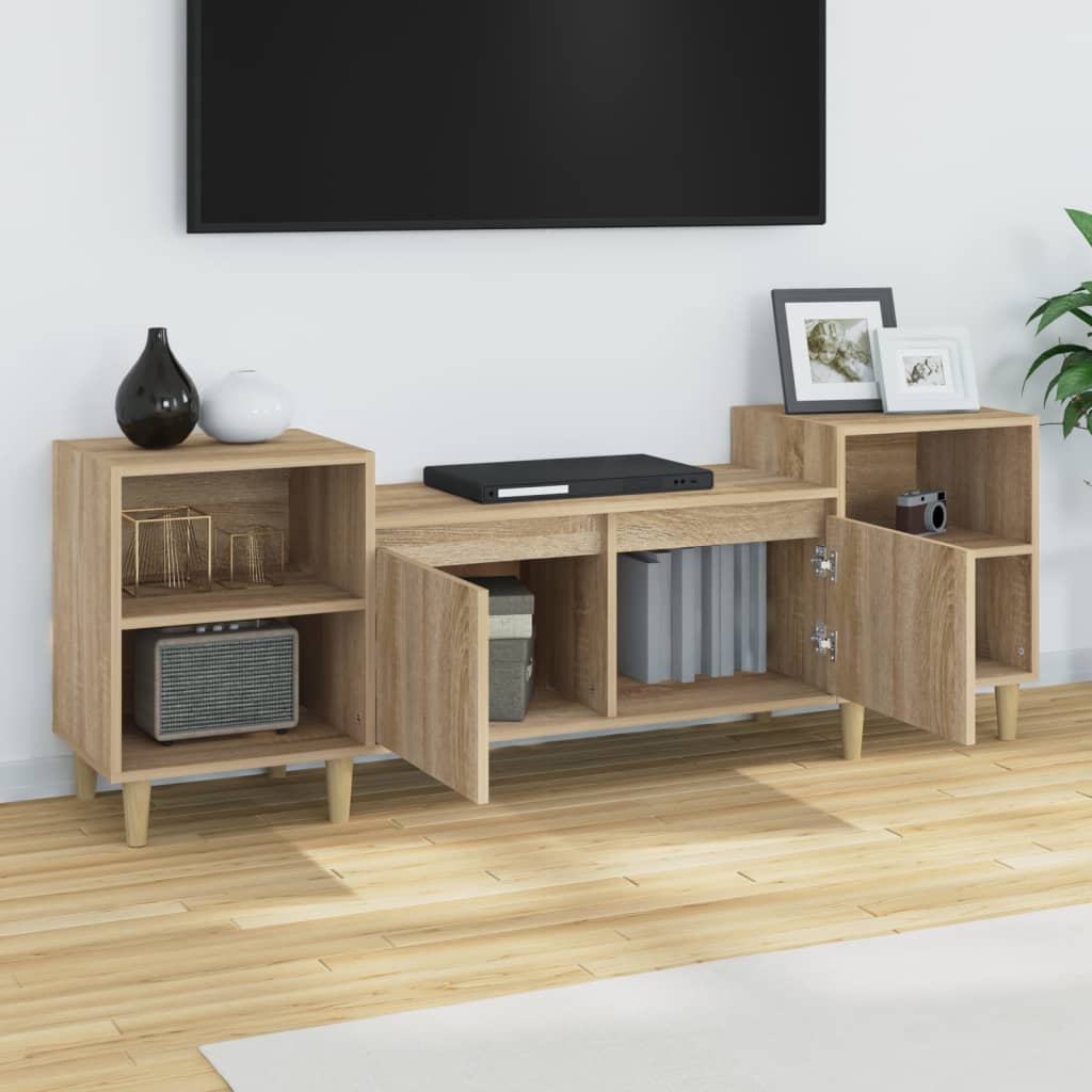 TV Cabinet Sonoma Oak 160x35x55 cm Engineered Wood