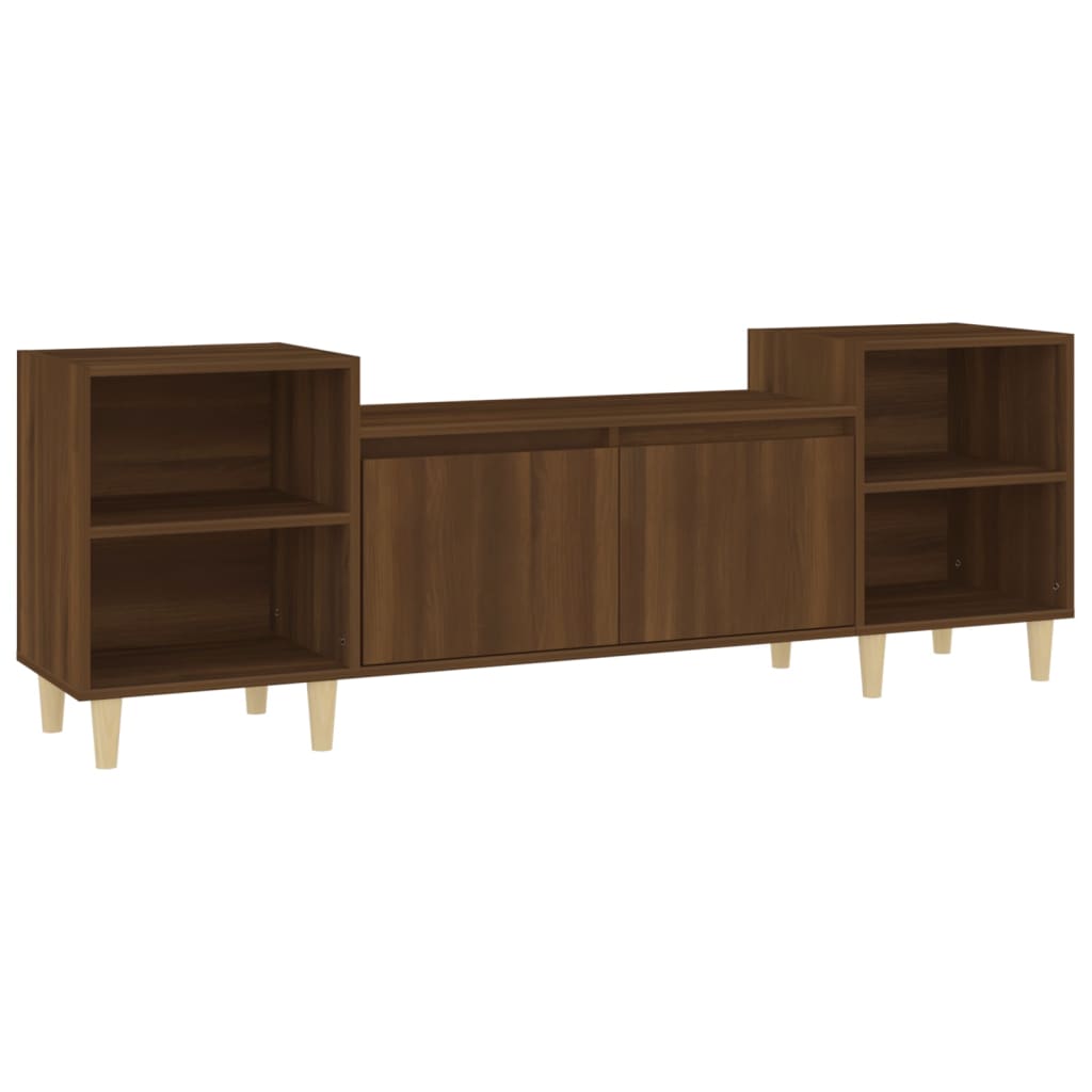 TV Cabinet Brown Oak 160x35x55 cm Engineered Wood