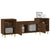 TV Cabinet Brown Oak 160x35x55 cm Engineered Wood