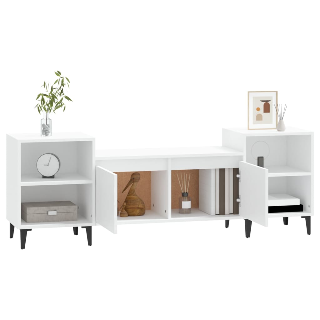 TV Cabinet White 160x35x55 cm Engineered Wood