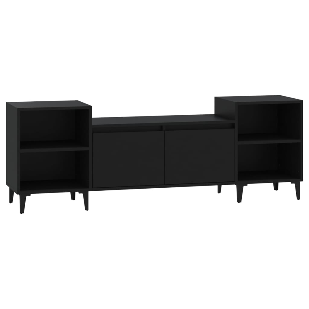 TV Cabinet Black 160x35x55 cm Engineered Wood