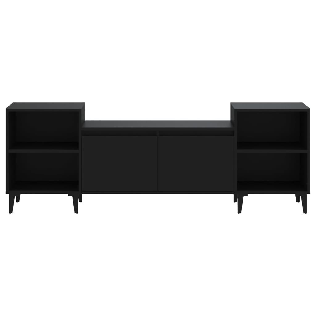 TV Cabinet Black 160x35x55 cm Engineered Wood