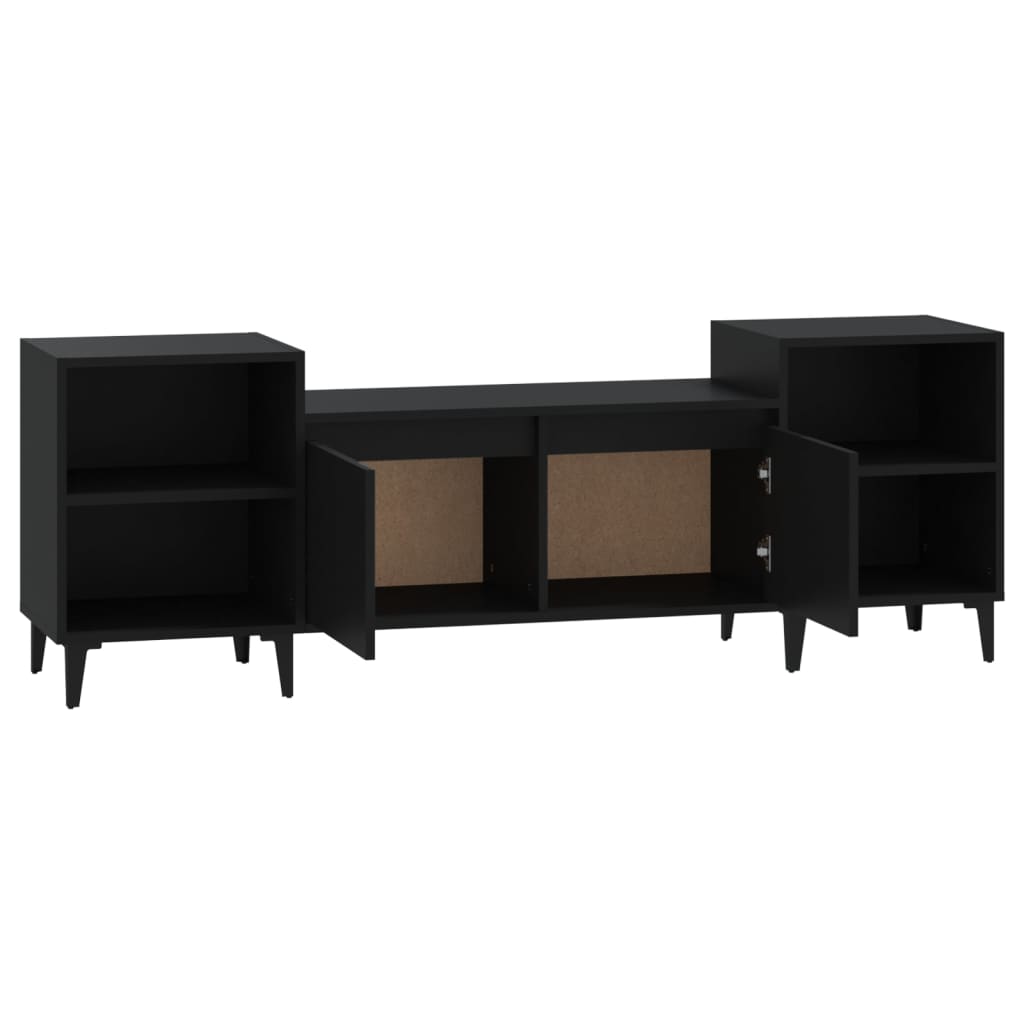 TV Cabinet Black 160x35x55 cm Engineered Wood