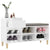 Shoe Cabinet High Gloss White 102x36x60 cm Engineered Wood