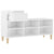 Shoe Cabinet High Gloss White 102x36x60 cm Engineered Wood