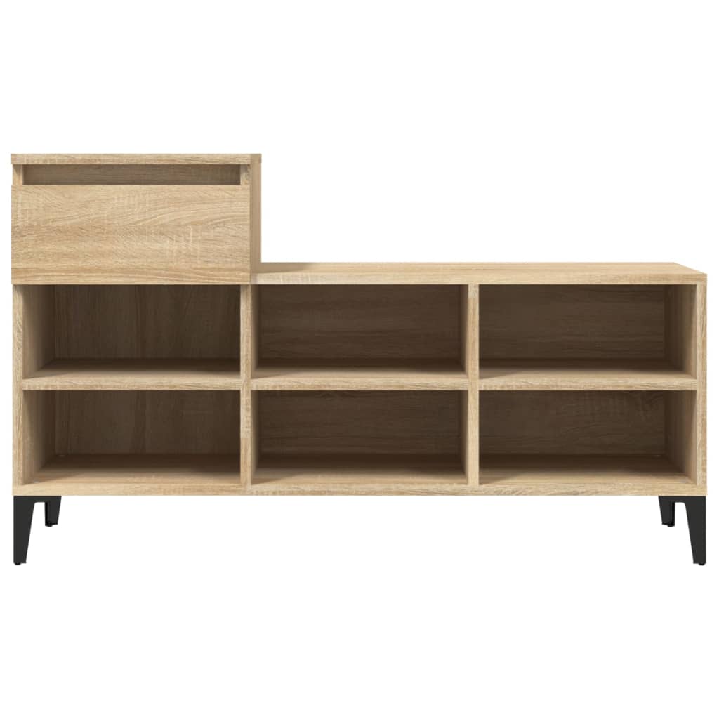 Shoe Cabinet Sonoma Oak 102x36x60 cm Engineered Wood